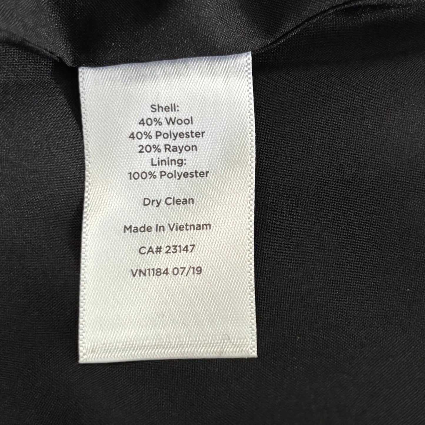 TALBOTS Red & Black Plaid Wool Blend A-Line Skirt Size 14