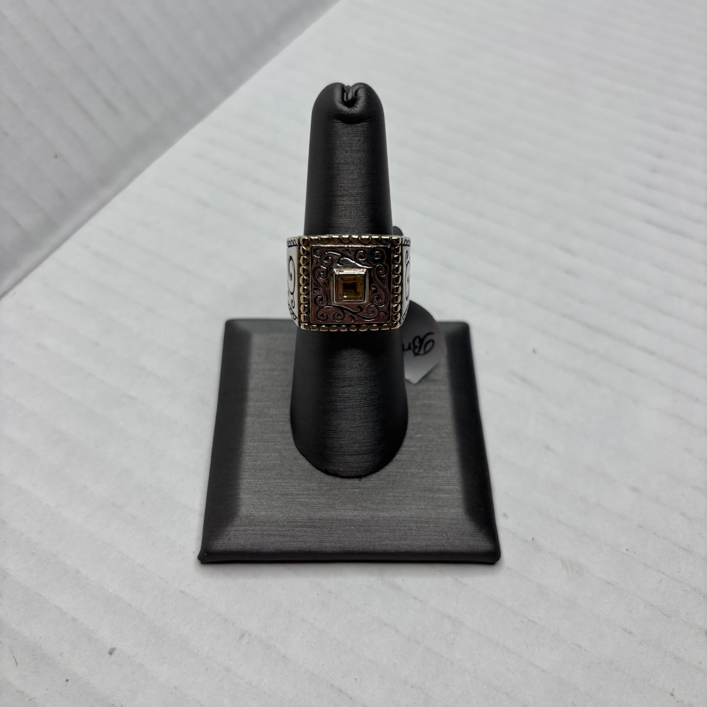 New BRIGHTON Retired "Caress" Scroll Ring Size 7