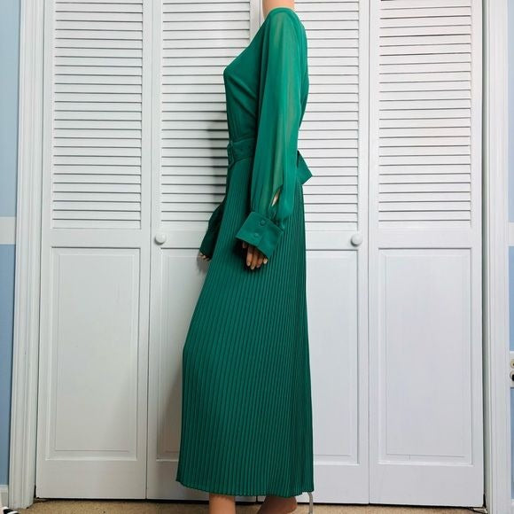 ZARA Green Pleated Jumpsuit Size XXL