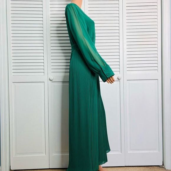 ZARA Green Pleated Jumpsuit Size XXL