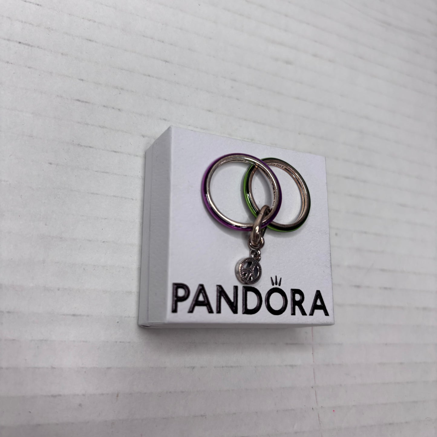 PANDORA Peace and Harmony ME Ring Collection Set Size 7