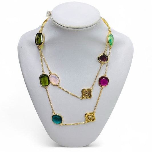 New BRIGHTON My Flat In London Multi-Color Gemstone Necklace