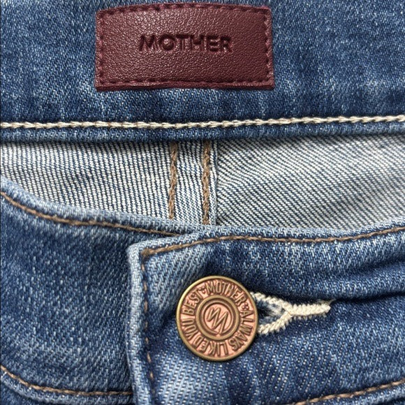 MOTHER The Tomcat High-Waisted Straight Jeans in Wild Game Wash Size 29