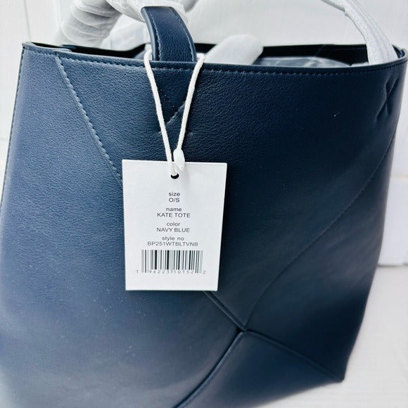 New WALTER BAKER X CURATEUR Kate Tote in Navy Blue