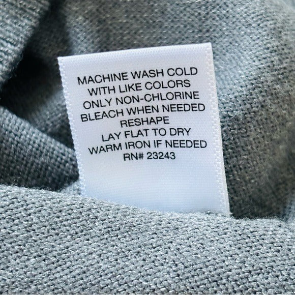 NEW YORK & COMPANY Gray Silver Studded Sweater Size Large