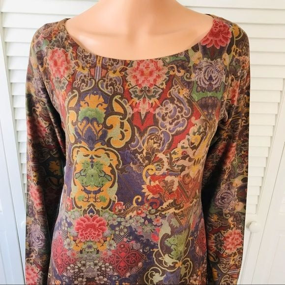 NALLY & MILLIE Multicolor Long Sleeve Dress Size L