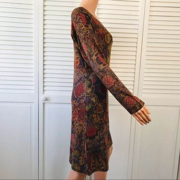 NALLY & MILLIE Multicolor Long Sleeve Dress Size L