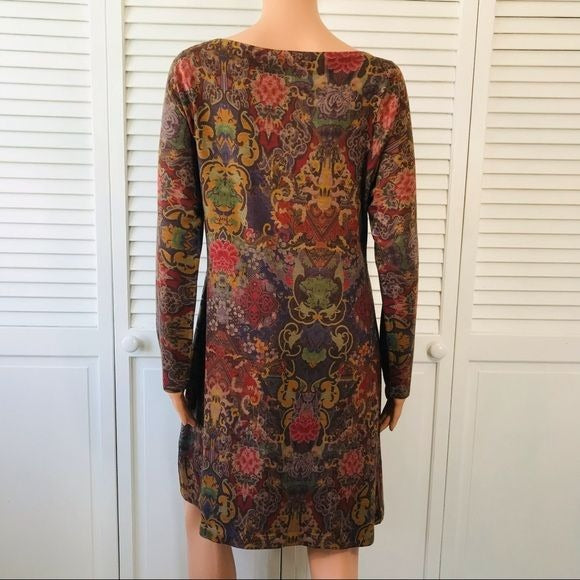 NALLY & MILLIE Multicolor Long Sleeve Dress Size L