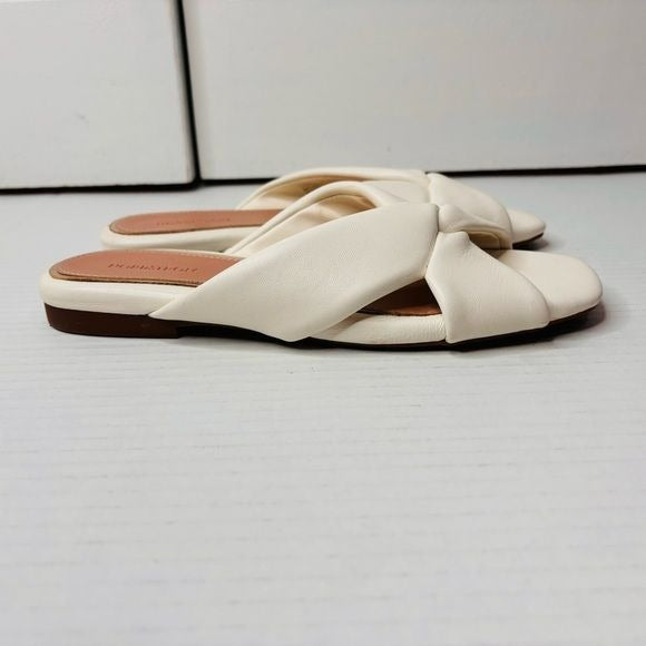 NORDSTROM White Cerise Slide Sandals Size 6