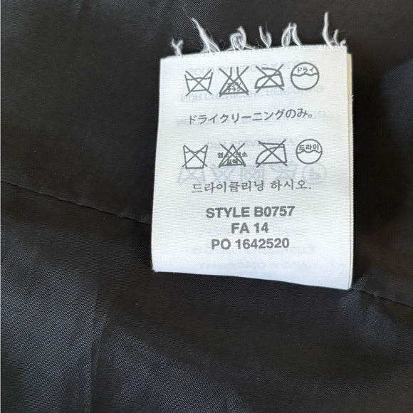 J. CREW COLLECTION Gray V-Neck Single Button Blazer in Charcoal Gray Size 2