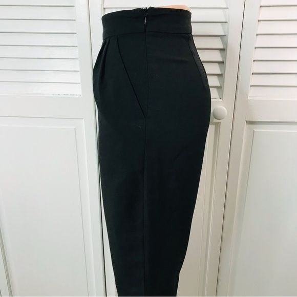 LULU’S Black High Waist Straight Leg Pants Size Extra Small