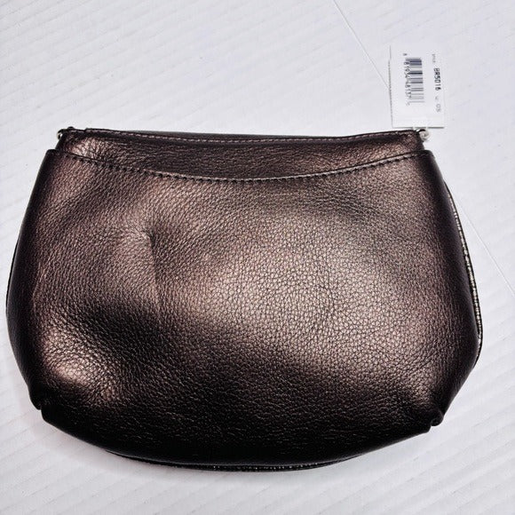 NEW BRIGHTON Pewter Velvet Rose Pouch