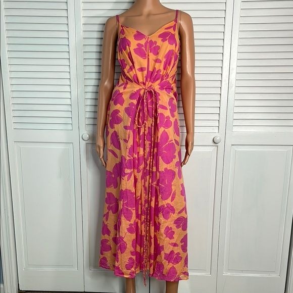 GAP Tie-Waist Cami Maxi Dress Size Small