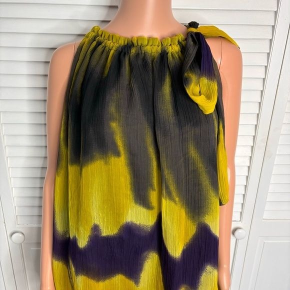 KENAR Yellow Purple Lightweight Dress Size 2X