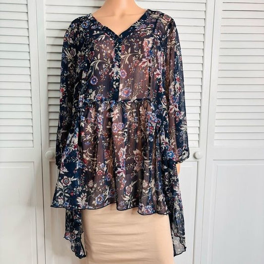 *NEW* LANE BRYANT Relaxed V-Neck Babydoll Blouse Size 18/20