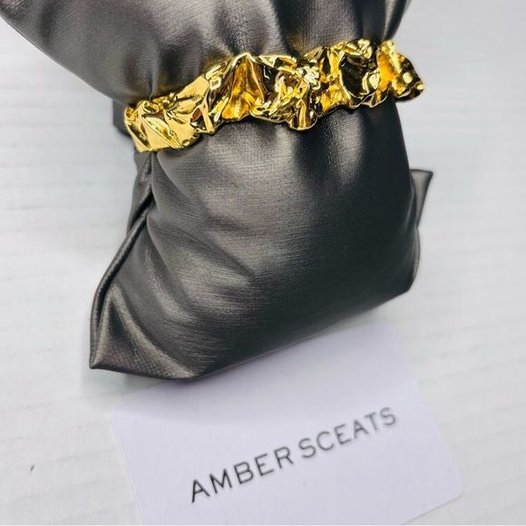 *New* AMBER SCEATS Emery 24K Gold Plated Cuff