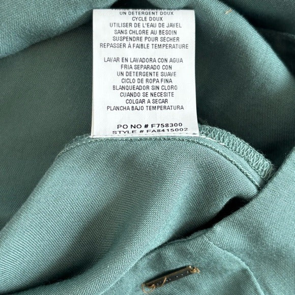 O’NEILL Ambrosio Dark Sage Green High-Low Maxi Skirt Size Large