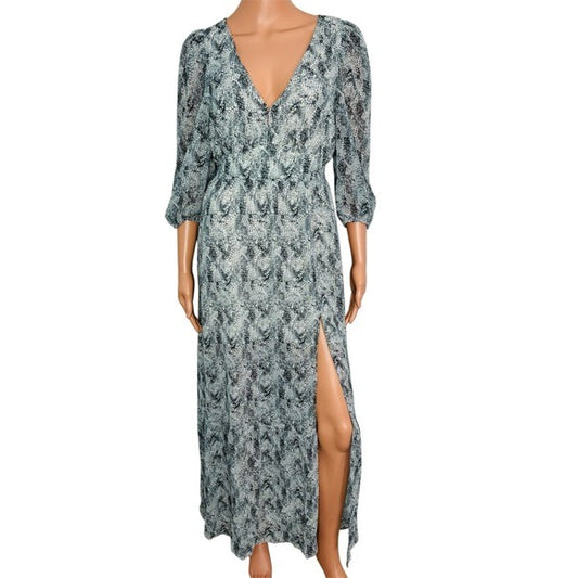 New BUDDY LOVE Crocodile Mable Maxi Dress Size Small