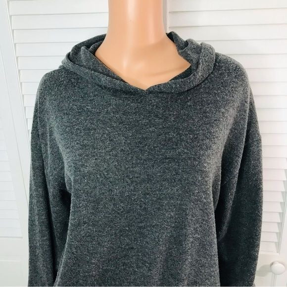 PROJECT SOCIAL T Gray Hooded Sweater Size Medium