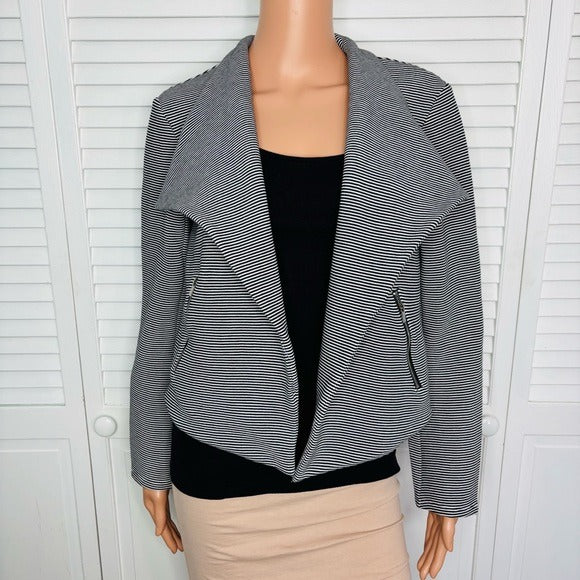 New PREMISE Chic Striped Blazer Jacket Size Medium