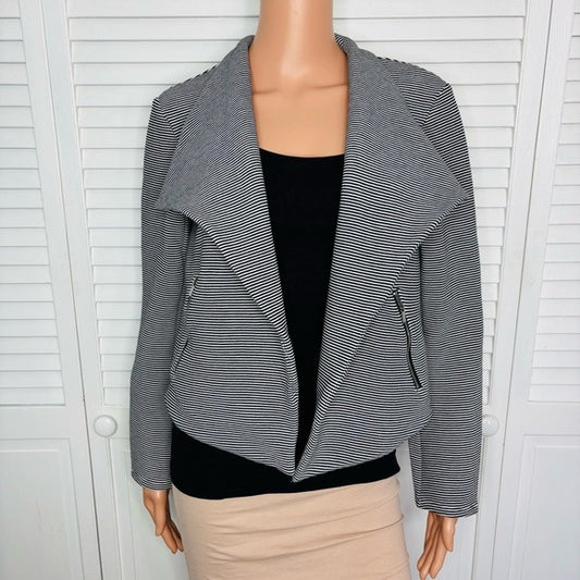 New PREMISE Chic Striped Blazer Jacket Size Medium