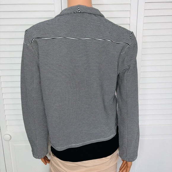 New PREMISE Chic Striped Blazer Jacket Size Medium