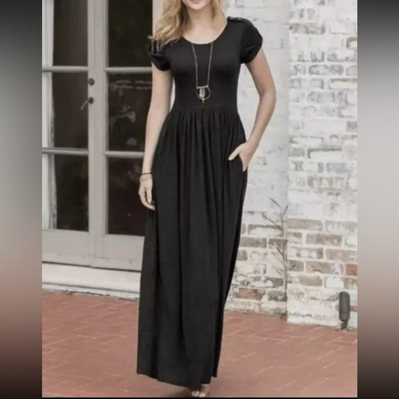 MATILDA JANE Night Owl Make Believe Maxi Dress Size Medium
