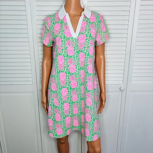 New LILLY PULITZER Cayo Coastal Dress in Fauna Green Size Medium