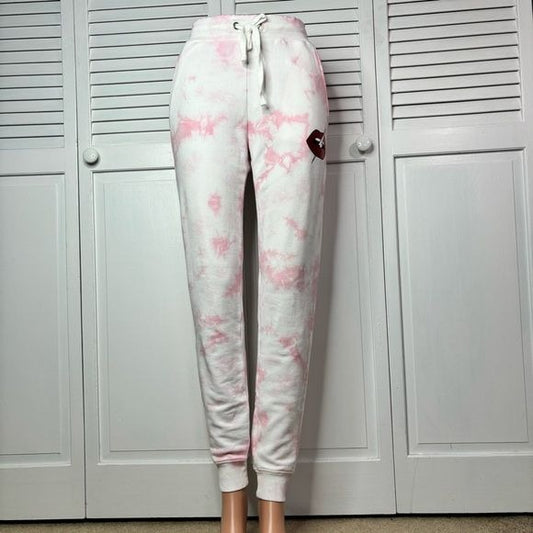 CHRLDR Lips Pink White Tie-Dye Sweatpants Size Small