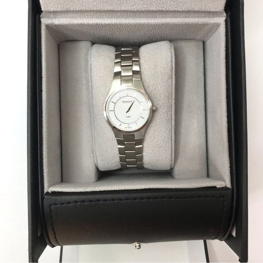 *NEW* BOGAVIA Silver Stainless Steel Sapphire Crystal Watch