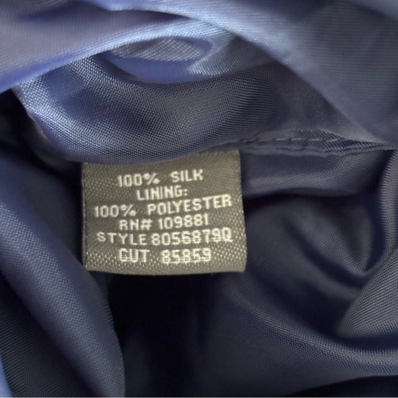 DONNA RICCO Silk Strapless Bubble Hem Formal Dress in Periwinkle Size 2