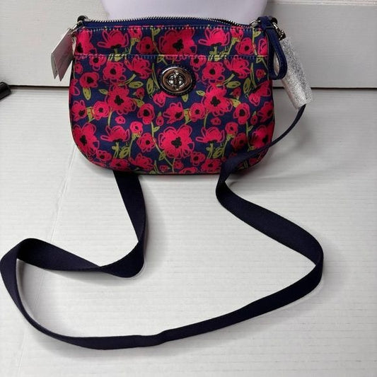 NEW COACH Poppy Floral Print Small Crossbody Bag