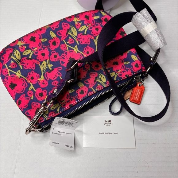 NEW COACH Poppy Floral Print Small Crossbody Bag