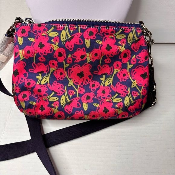 NEW COACH Poppy Floral Print Small Crossbody Bag
