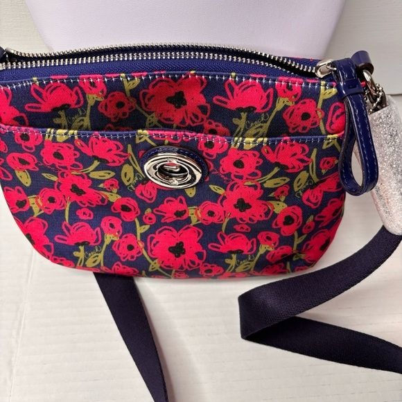 NEW COACH Poppy Floral Print Small Crossbody Bag