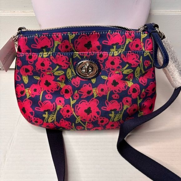 NEW COACH Poppy Floral Print Small Crossbody Bag
