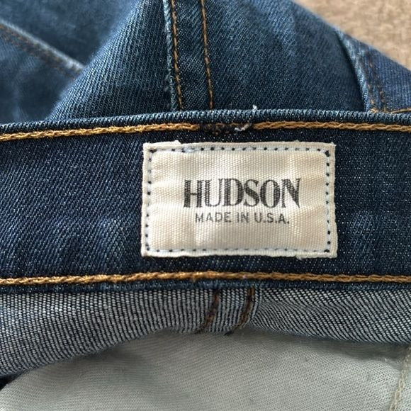 HUDSON Nico Midrise Super Skinny Blue Jeans Size 28