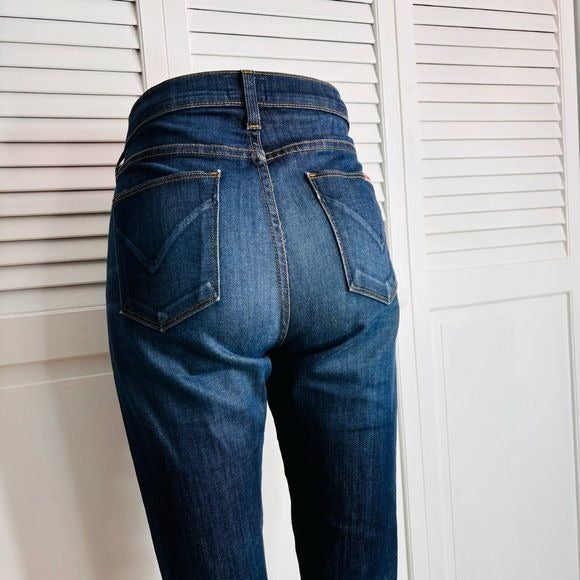 HUDSON Nico Midrise Super Skinny Blue Jeans Size 28