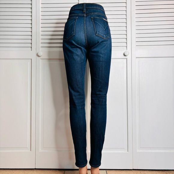 HUDSON Nico Midrise Super Skinny Blue Jeans Size 28