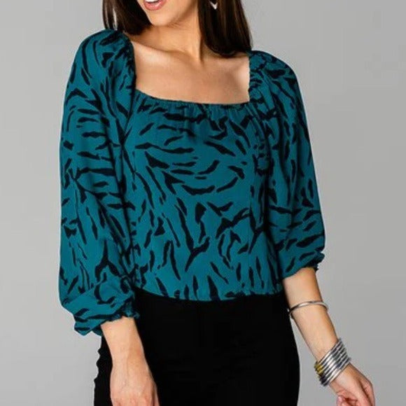 New BUDDY LOVE Juniper Bailey Smocked Top Size XS