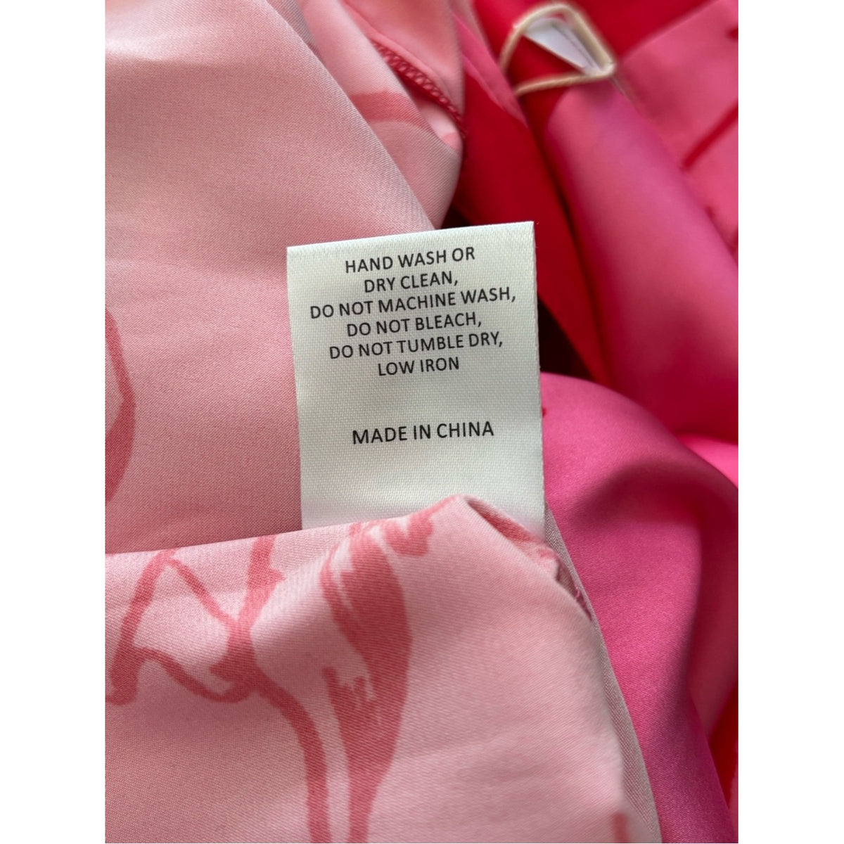 New Hutch Robbie Split Print Tie Front Satin Blouse Size Small
