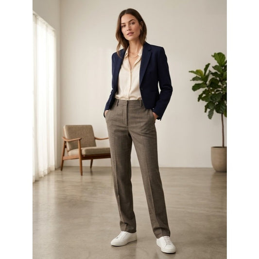 New Marella "Edison" Tailored Virgin Wool Blend Trousers Size 0