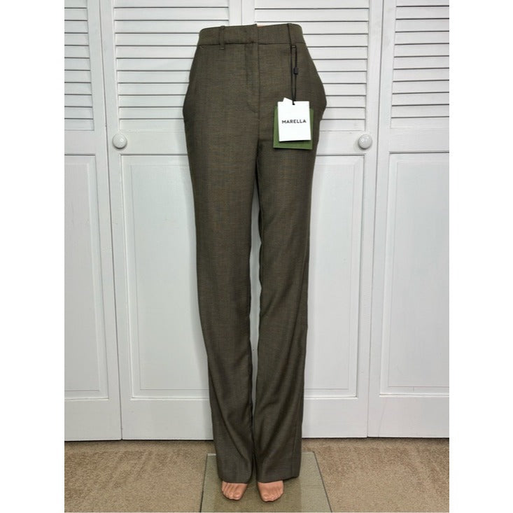 New Marella "Edison" Tailored Virgin Wool Blend Trousers Size 0