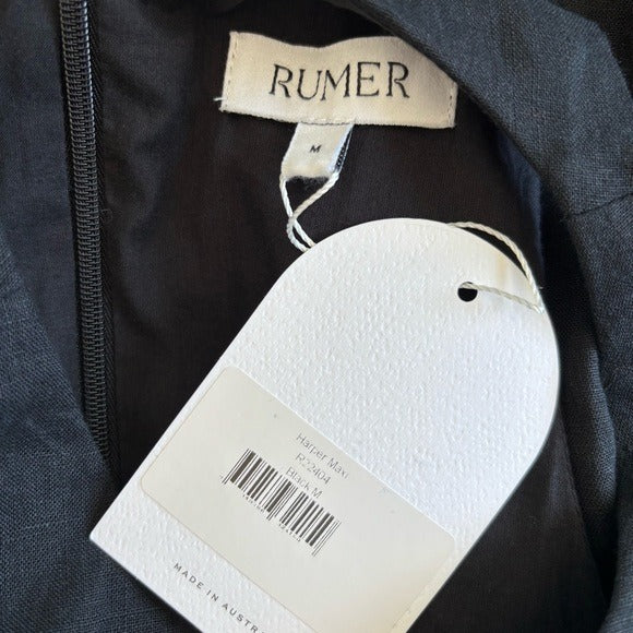 NEW RUMER Harper Midi Dress in Black Size Medium