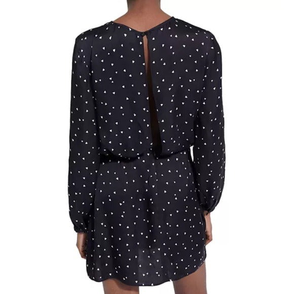 New THE KOOPLES Heart Print Mini Dress Size Small