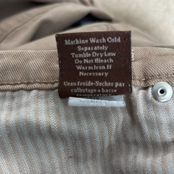 JAMES JEANS Tan Twiggy Jeans Size 30