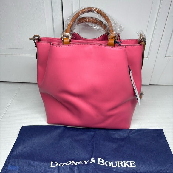New DOONEY & BOURKE Dawson Leather Bucket Bag in Bubble Gum