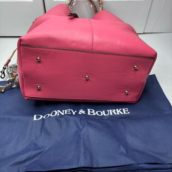 New DOONEY & BOURKE Dawson Leather Bucket Bag in Bubble Gum