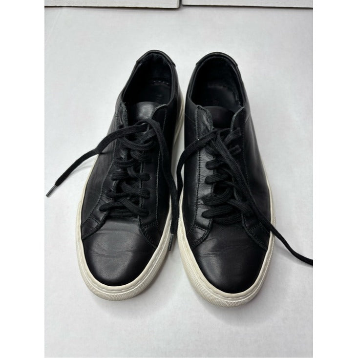 Woman by Common Projects Original Achilles Low Black Leather Sneakers Size 8
