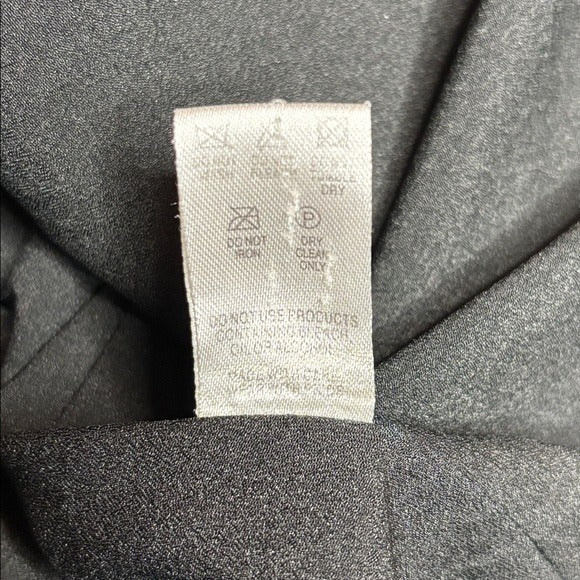 TED BAKER London Black Quilted Peplum Top Size 4